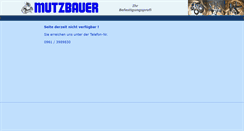 Desktop Screenshot of mutzbauer.com